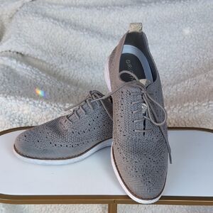 Cole Haan Gray Knit Women's Oxfords